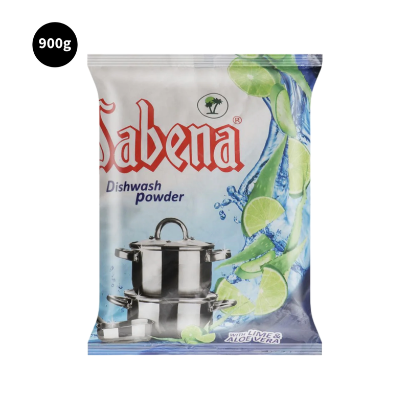 Sabena Dishwash Powder With Lime & Aloevera 900gm