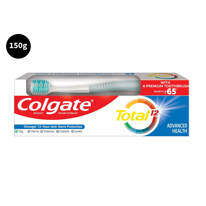 Colgate Anticavity Toothpaste Advanced Health + ToothBrush 150gm