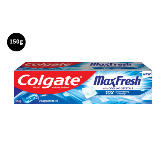 Colgate Peppermint Ice MaxFresh With Cooling Toothpaste Crystals 10X 150gm