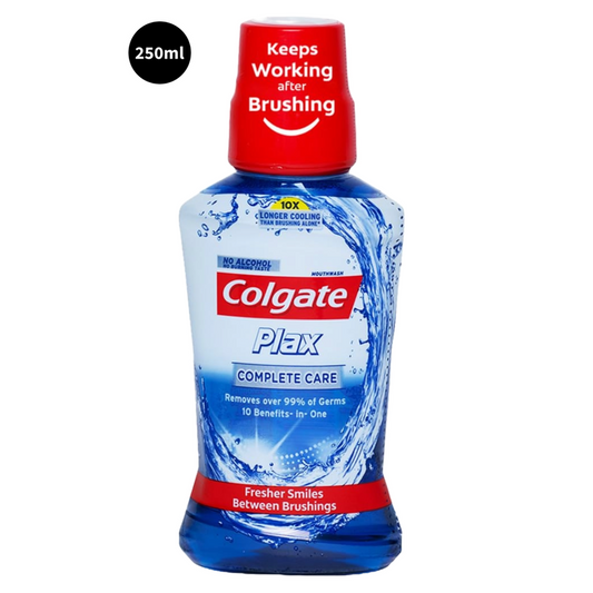 Colgate Complete Care Mouthwash Plax Longer Cooling 10X 250ml