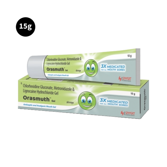 Orasmuth 3x Medicated Mouth Gel Antiseptic & Analgesic 10gm