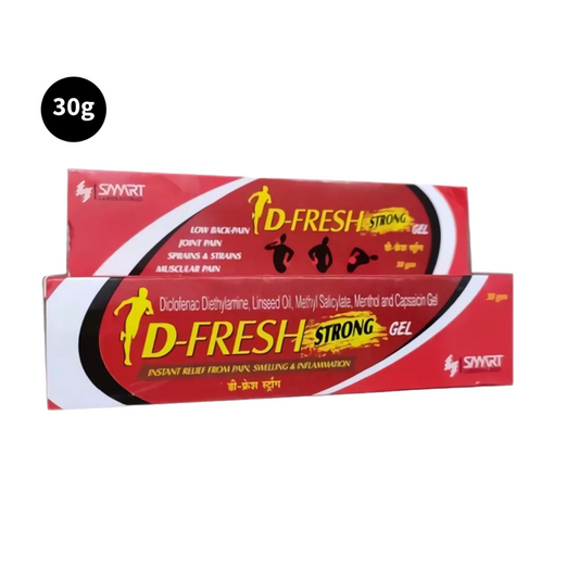 D-Fresh Swelling & Inflammation Gel Instant Relief From Pain 30gm