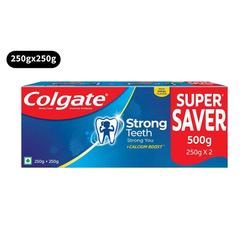 Colgate Anticavity Toothpaste Strong Teeth 250g+250gm