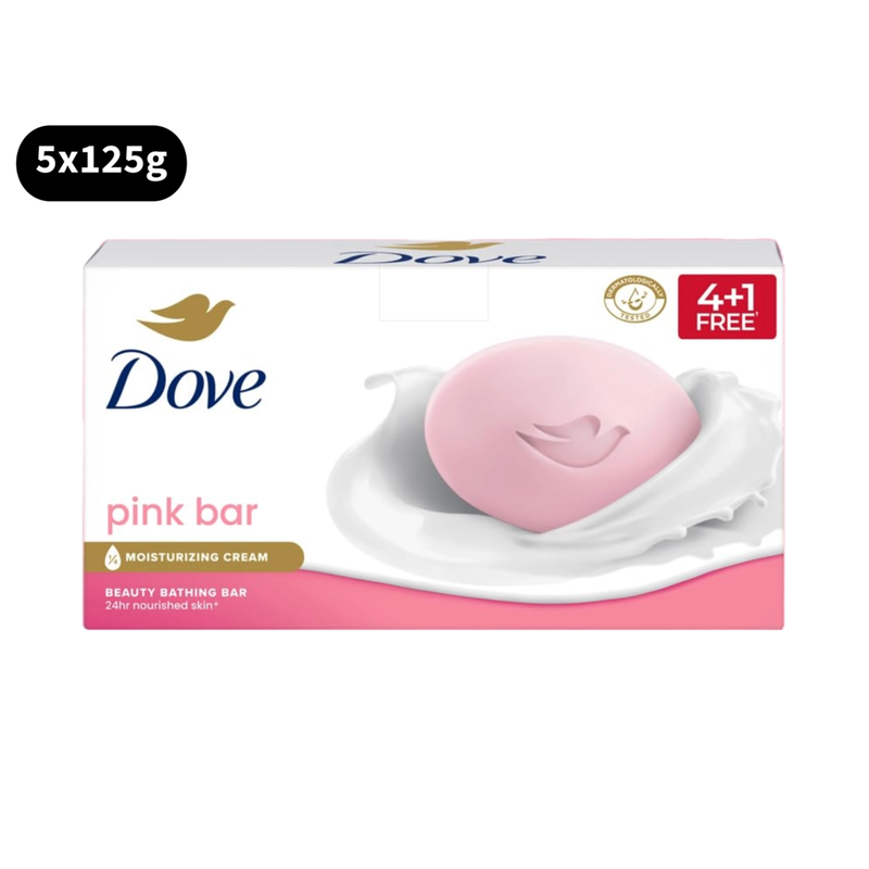 Dove Beauty Bathing Bar Pink (125gm X 5)