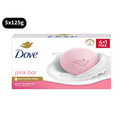 Dove Beauty Bathing Bar Pink (125gm X 5)