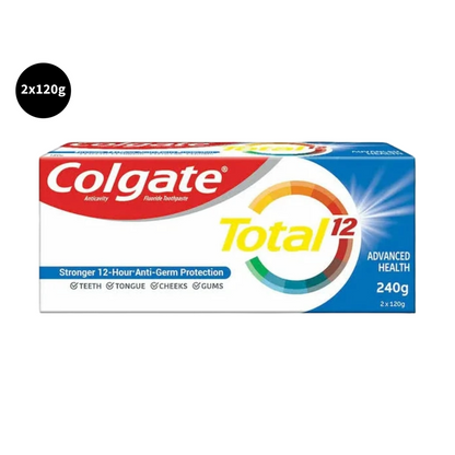 Colgate Advanced Health Anticavity Toothpaste Total 12 (2X120gm)