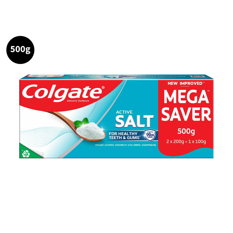 Colgate Anticavity Healthy Teeth & Gums Toothpaste Active Salt 500gm