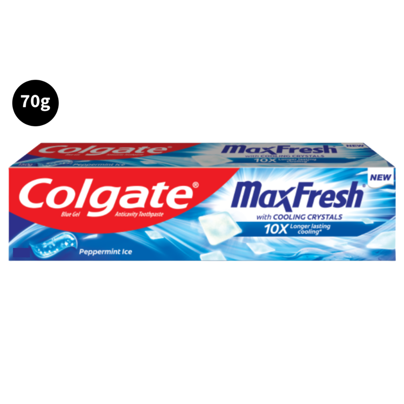 Peppermint Ice Colgate MaxFresh With Cooling Crystals 10X Toothpaste 70g