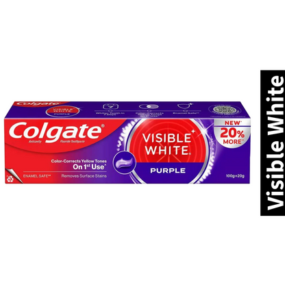 Anticavity Colgate Visible White Purple Toothpaste 100g