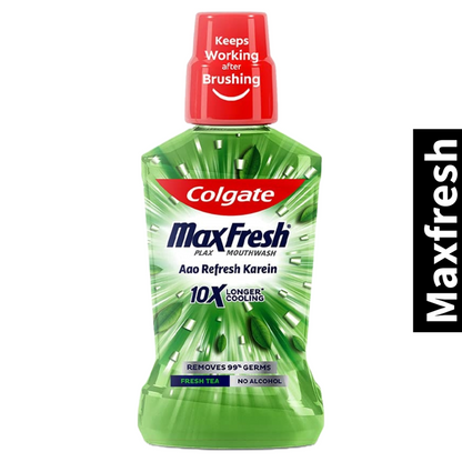 Fresh Tea Mouthwash Colgate MaxFresh Longer Cooling 10X 250ml