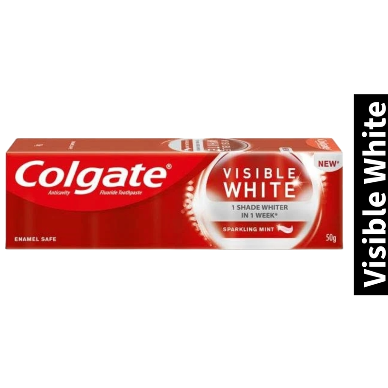 Anticavity Colgate Visible White Sparkling Mint Toothpaste 50g