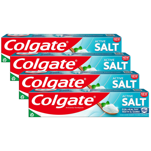 Colgate Active Salt Anticavity Healthy Teeth & Gums Toothpaste 200g Pack of 4