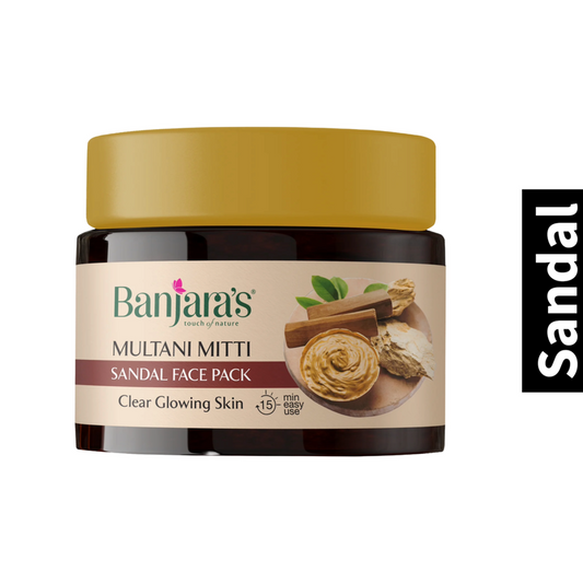 Sandal Glowing Skin Banjaras Multani Mitti Face Pack 100g