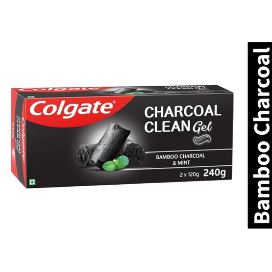 Clean Gel Colgate Bamboo Charcoal & Mint Toothpaste (2x120g)