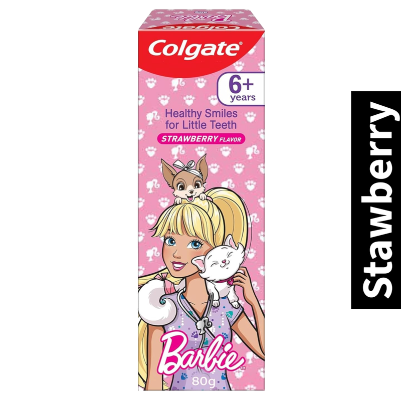 Anticavity Kids Colgate Stawberry Barbie Toothpaste 80g