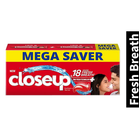 Everfresh Red Hot Closeup 18 Hours Fresh Breath Toothpaste (150g x 2)