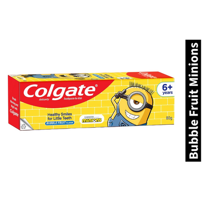 Anticavity Kids Colgate Bubble Fruit Minions Toothpaste 80g