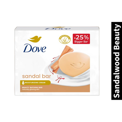 With Moisturising Cream Dove Sandalwood Beauty Bathing Bar (125g X 3)