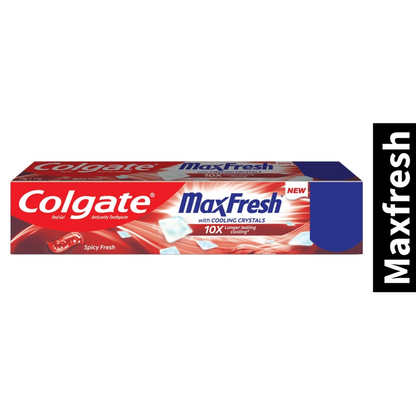 Spicy Fresh Colgate MaxFresh With Cooling Crystals 10X Toothpaste 17g