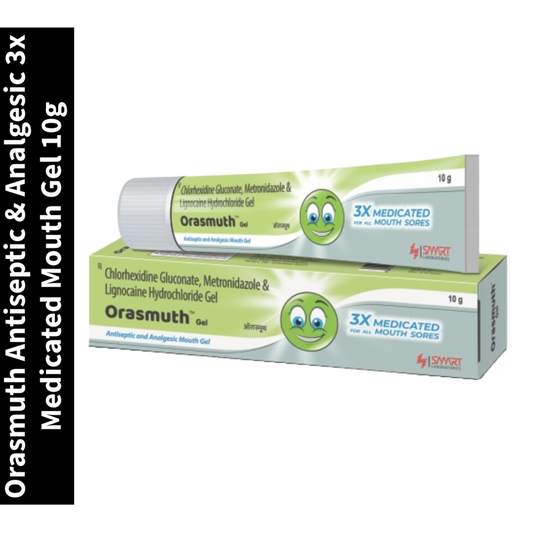 Antiseptic & Analgesic Orasmuth 3x Medicated Mouth Gel 10g