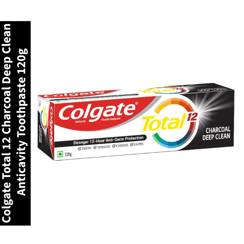 Total 12 Colgate Charcoal Deep Clean Anticavity Toothpaste 120g