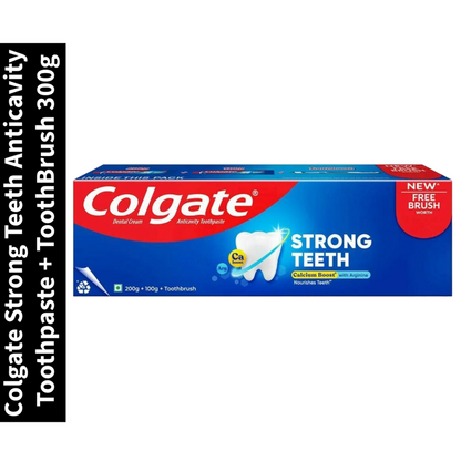 Strong Teeth Colgate Anticavity Toothpaste + ToothBrush 300g