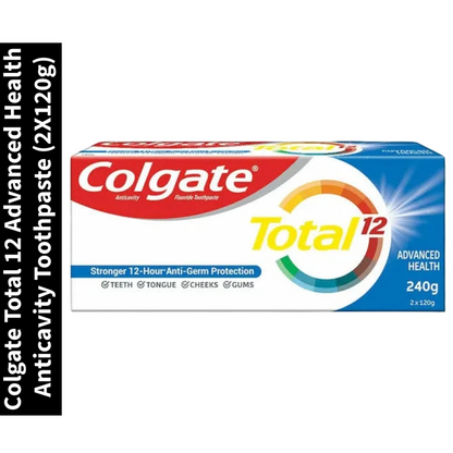 Total 12 Colgate Advanced Health Anticavity Toothpaste (2X120g)