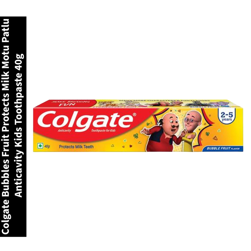 Bubbles Fruit Protects Milk Motu Patlu Colgate Anticavity Kids Toothpaste 40g