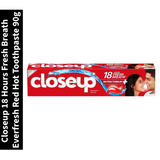18 Hours Fresh Breath Closeup Everfresh Red Hot Toothpaste 90g