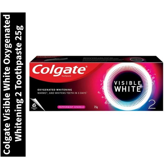 Visible White Oxygenated Whitening Colgate 2 Toothpaste 25g