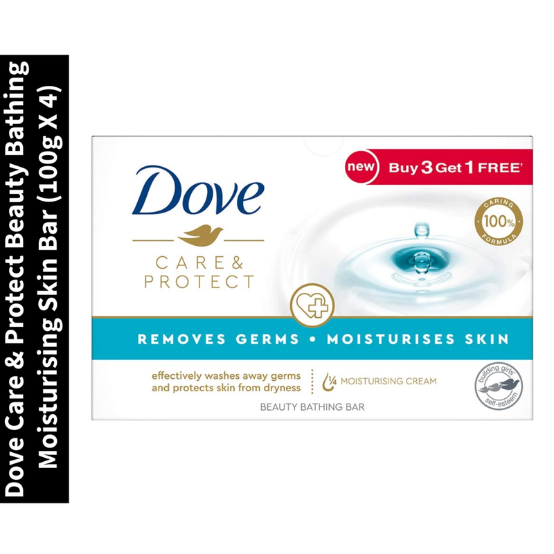 Care & Protect Beauty Bathing Dove Moisturising Skin Bar (100g X 4)