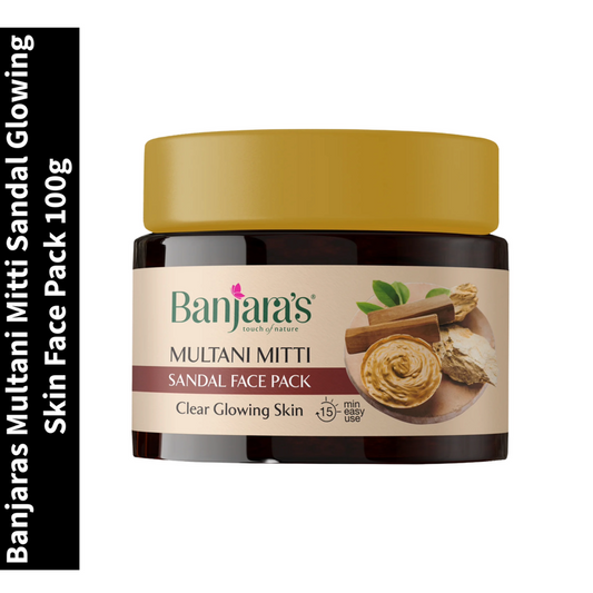 Multani Mitti Banjaras Sandal Glowing Skin Face Pack 100g