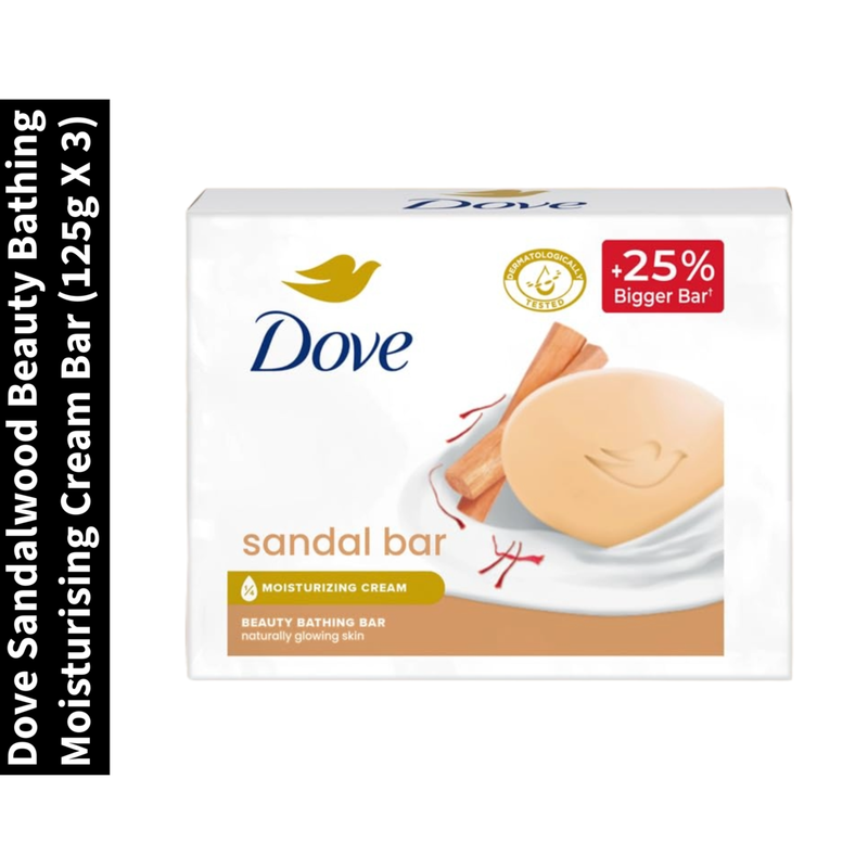 Sandalwood Beauty Bathing Dove Moisturising Cream Bar (125g X 3)