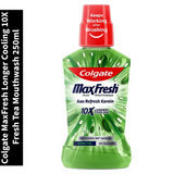 MaxFresh Longer Cooling 10X Colgate Fresh Tea Mouthwash 250ml