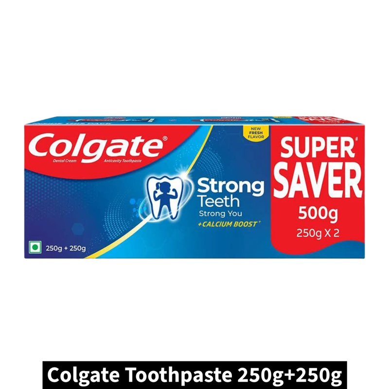 Colgate Strong Teeth Toothpaste (250g+250gm)(Pack of 1)