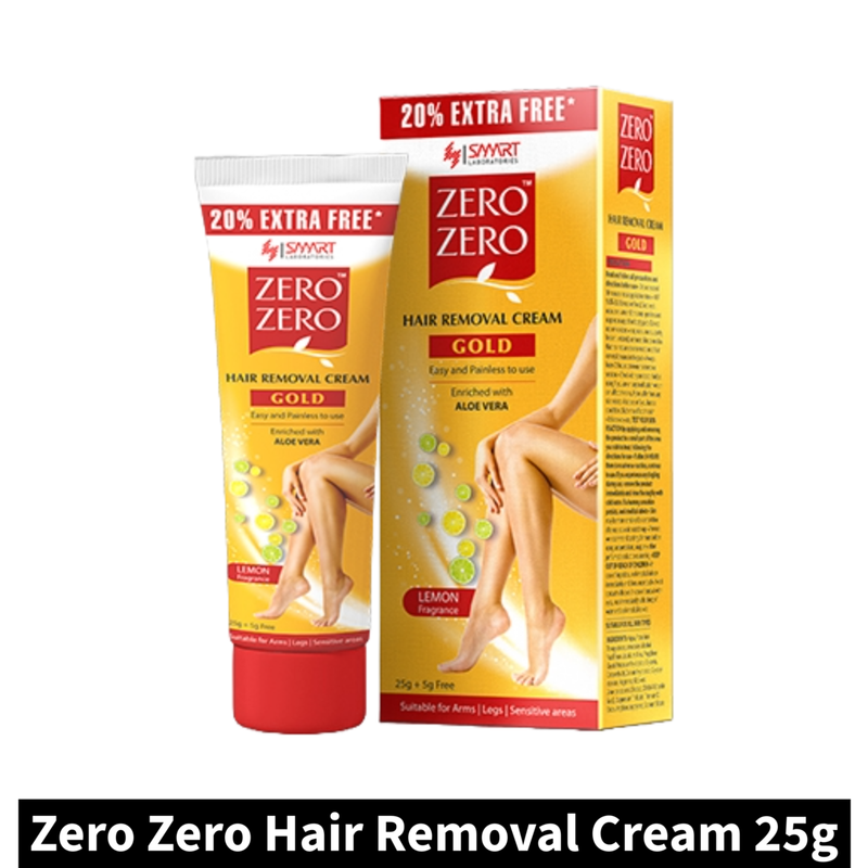 Zero Zero Gold Hair Removal Cream (25gm)(Pack of 1)