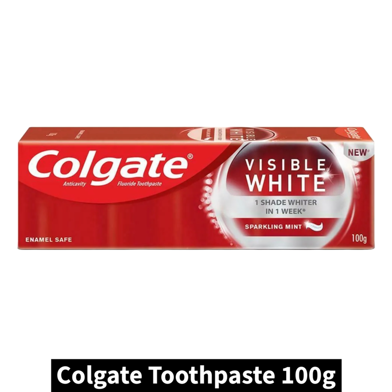 Colgate Visible White Sparkling Mint Toothpaste (100gm)(Pack of 1)