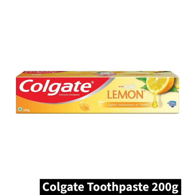 Colgate Active Salt Lemon Anticavity Toothpaste (200gm)(Pack of 1)