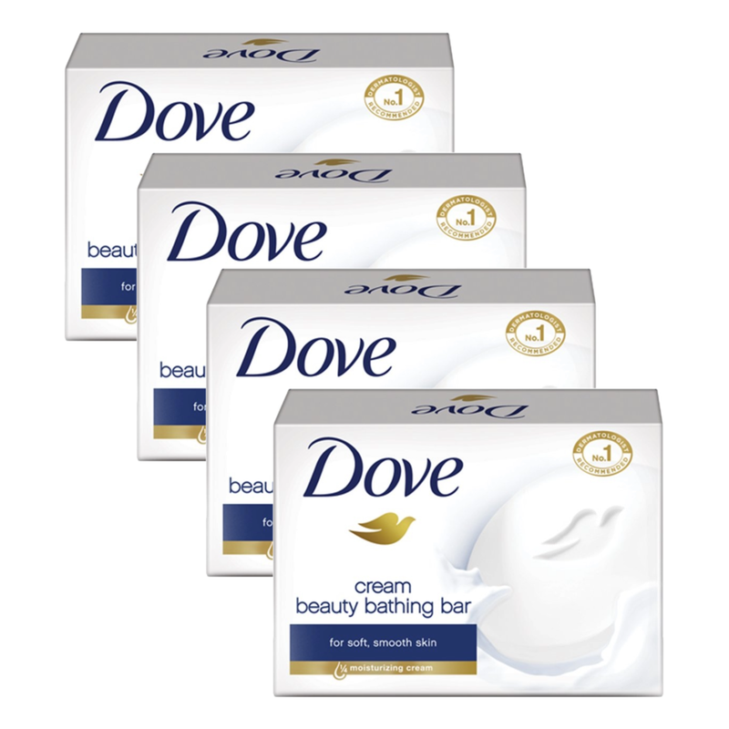 Dove Moisturizng Cream Beauty Bathing Bar 125g Pack of 4