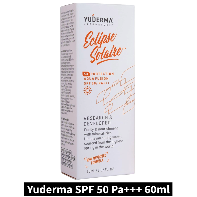 Yuderma Eclipse Solaire Aqua Fusion SPF 50 Pa+++ (60ml)(Pack of 1)