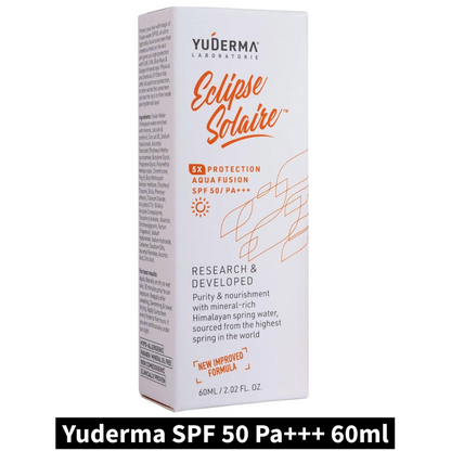 Yuderma Eclipse Solaire Aqua Fusion SPF 50 Pa+++ (60ml)(Pack of 1)