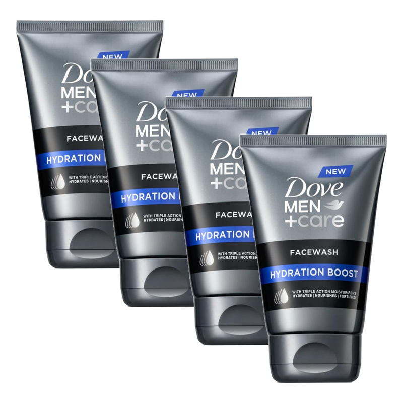 Dove Men+Care Hydration Boost Face Wash 50g Pack of 4