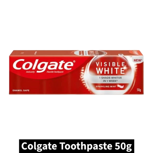 Colgate Visible White Sparkling Mint Toothpaste (50gm)(Pack of 1)