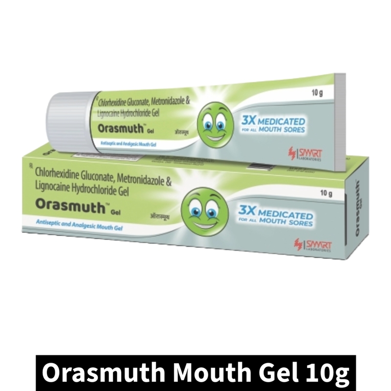 Orasmuth 3x Medicated Mouth Gel (10gm)(Pack of 1)