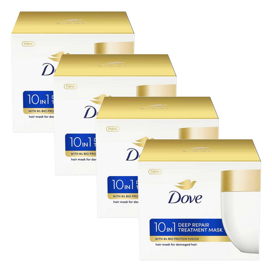 Dove 10 in 1 Deep Repair Treatment Hair Mask 120ml Pack of 4