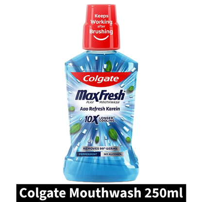 Colgate MaxFresh Peppermint Mouthwash (250ml)(Pack of 1)