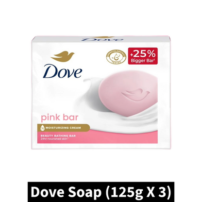Dove Pink Bar (125gm X 3)(Pack of 1)