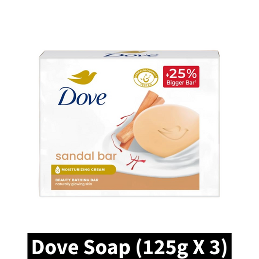 Dove Sandalwood Beauty Bathing Bar (125gm X 3)(Pack of 1)