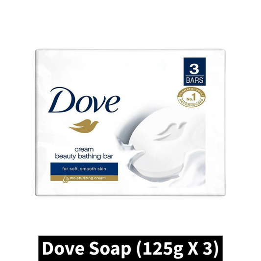 Dove Moisturizng Cream Bar (125gm X 3)(Pack of 1)