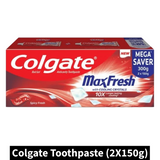 Colgate MaxFresh Spicy Fresh Toothpaste (2X150g)m)(Pack of 1)